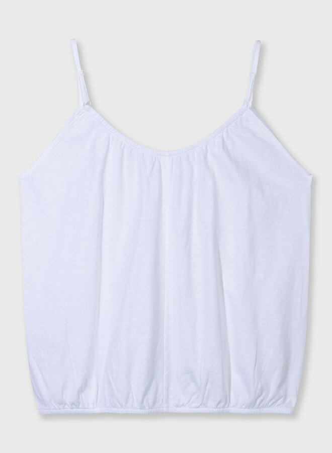 10days top gathered neck white