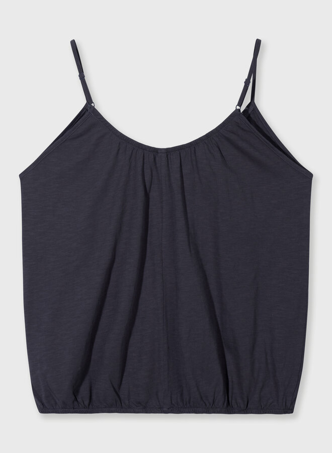 10days top gathered neck steel blue