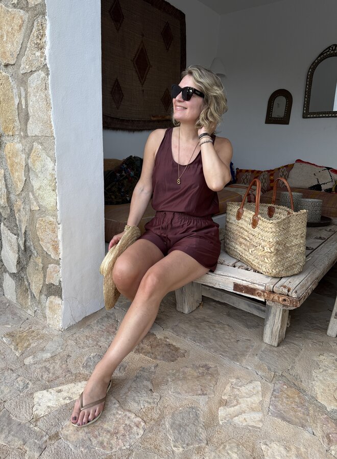 Dante6 quentyn relaxed fit shorts cacao berry