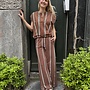 10DAYS balloon top stripes brown