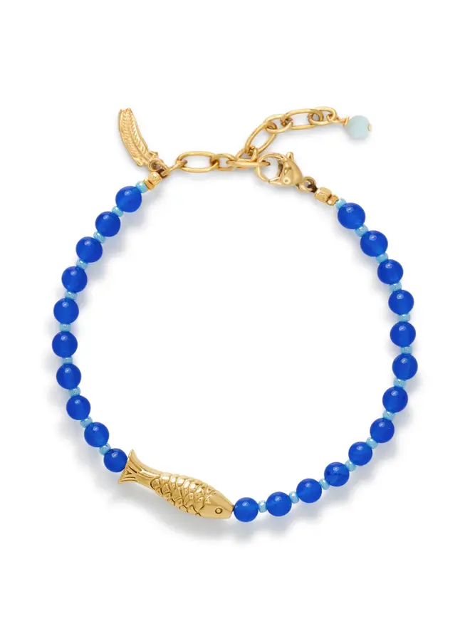 Le Veer cobalt fin armband