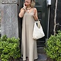 Circle morgan dress taupe