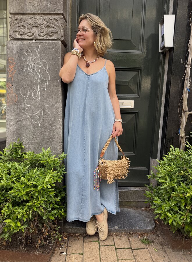 MEW nelly strap dress light blue