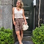 Yaya woven bermuda short brown
