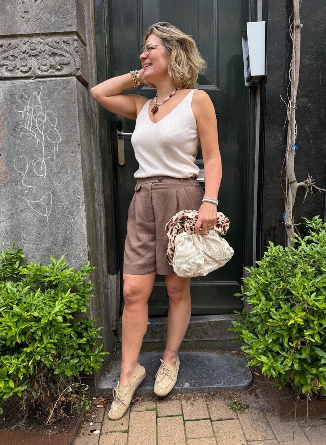 Knit-ted S26 soof top creme