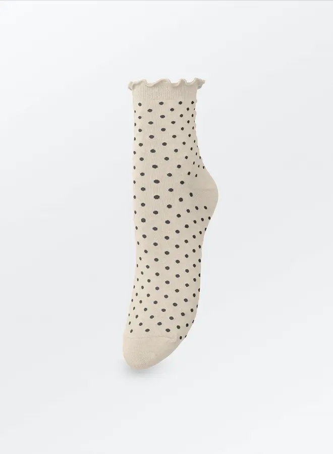 Becksöndergaard dotted frilla short sock