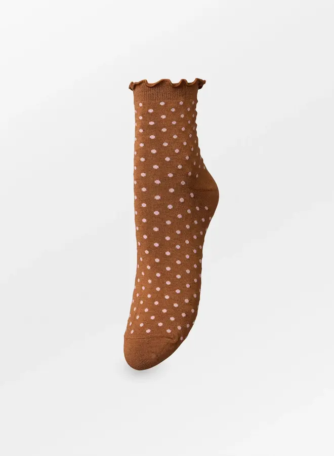 Becksöndergaard dotted frilla short sock