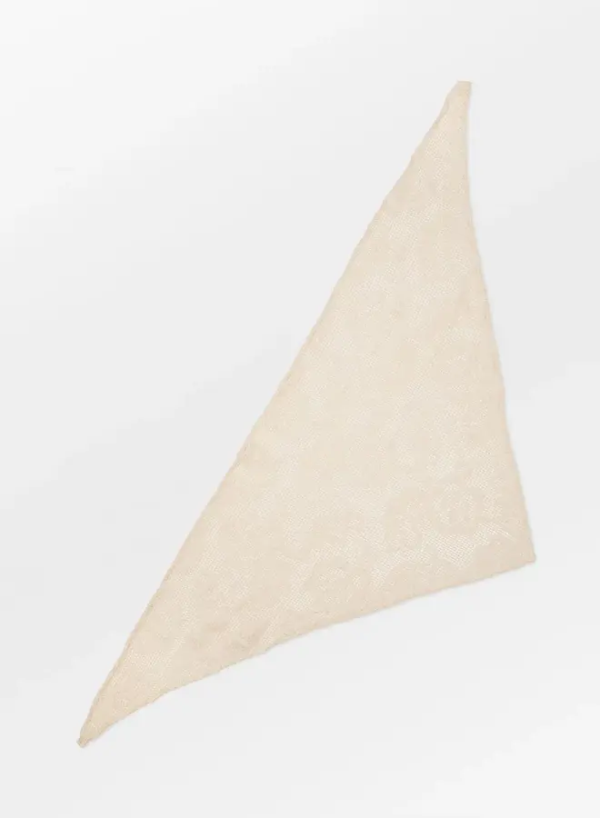 Becksöndergaard croflora triangle scarf white