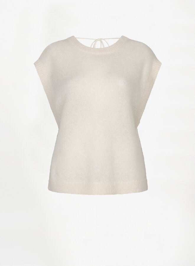 Dante6 enoha open back sweater ivory