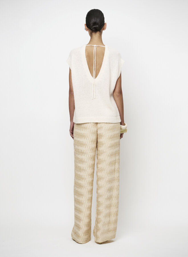 Dante6 enoha open back sweater ivory