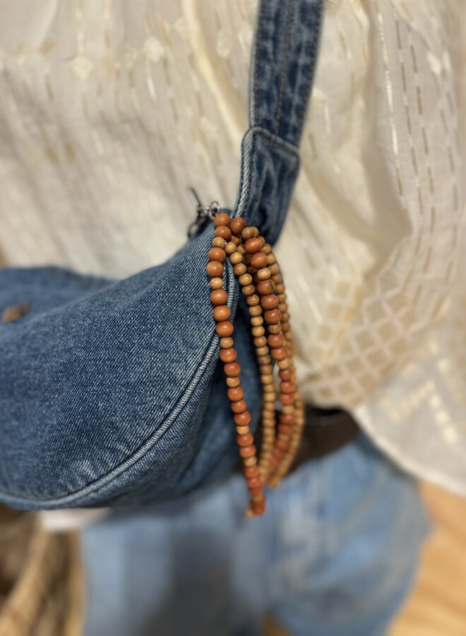 Becksöndergaard beaded wood tassel charm