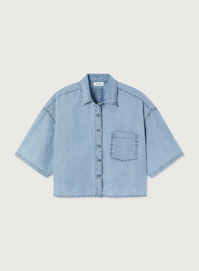 American V. PAY06 shirt blue snow