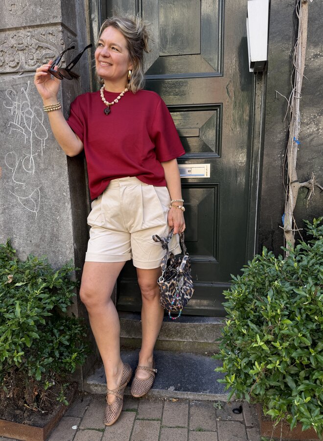 Moss maelee ima 2/4 sweatshirt rhubarb