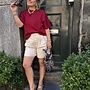 Moss maelee ima 2/4 sweatshirt rhubarb