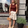 SF helle pointel knit top cherry
