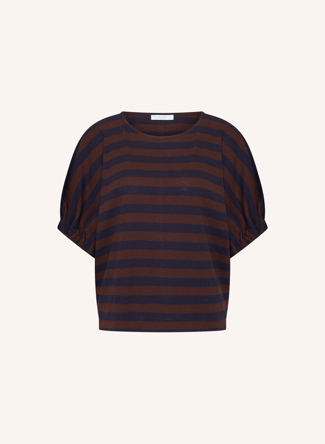 By Bar merle big stripe top coffee bean