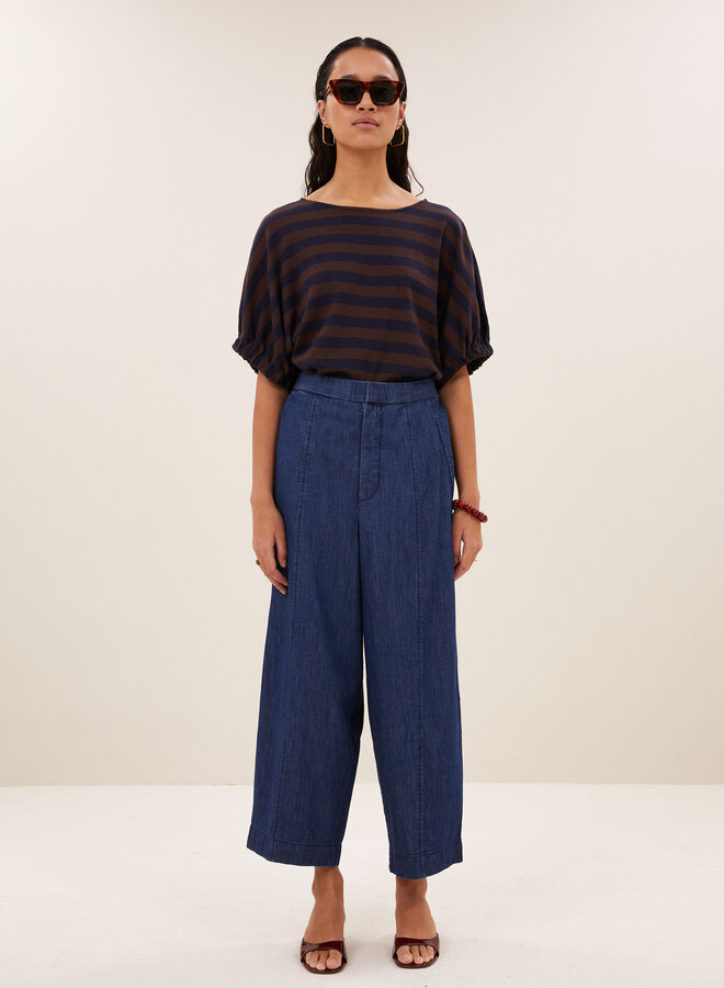 By Bar merle big stripe top coffee bean