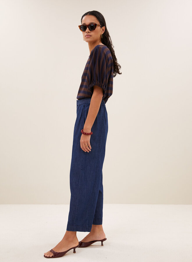 By Bar merle big stripe top coffee bean