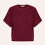 By Bar pre nuki slub top burgundy
