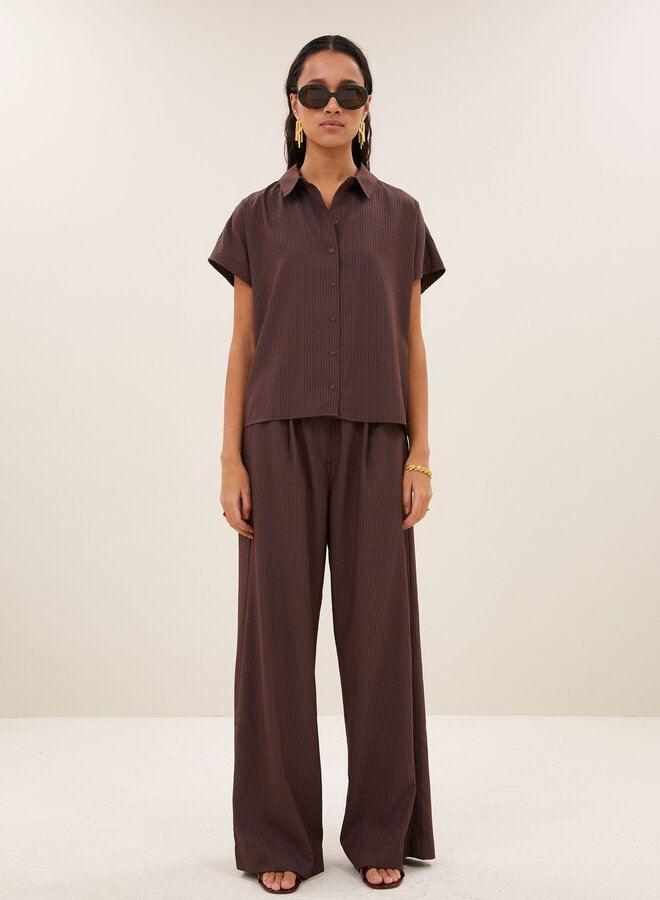 By Bar celin stripe pants tanning