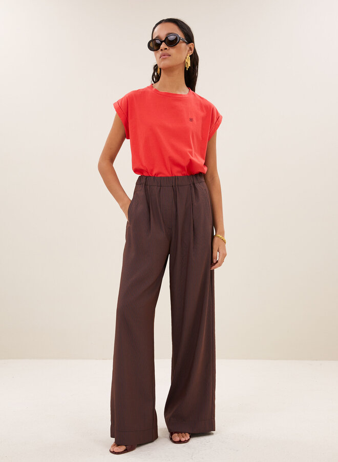 By Bar celin stripe pants tanning