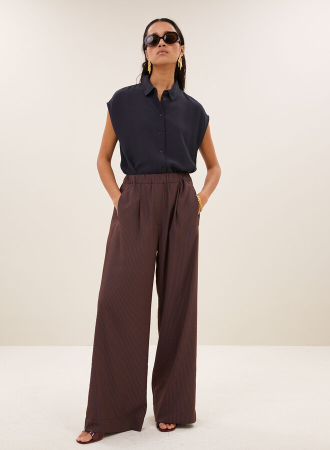By Bar celin stripe pants tanning