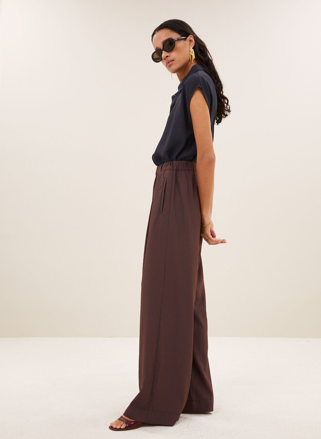 By Bar celin stripe pants tanning