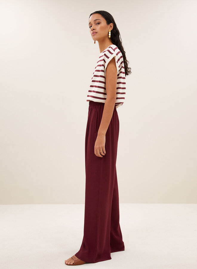 By Bar tobi stripe top grain wine