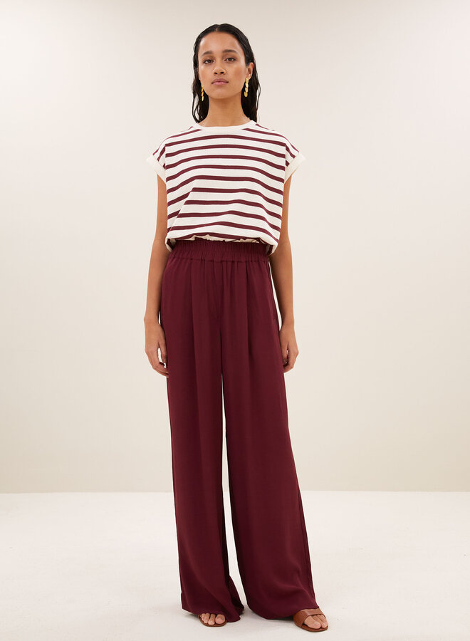 By Bar tobi stripe top grain wine