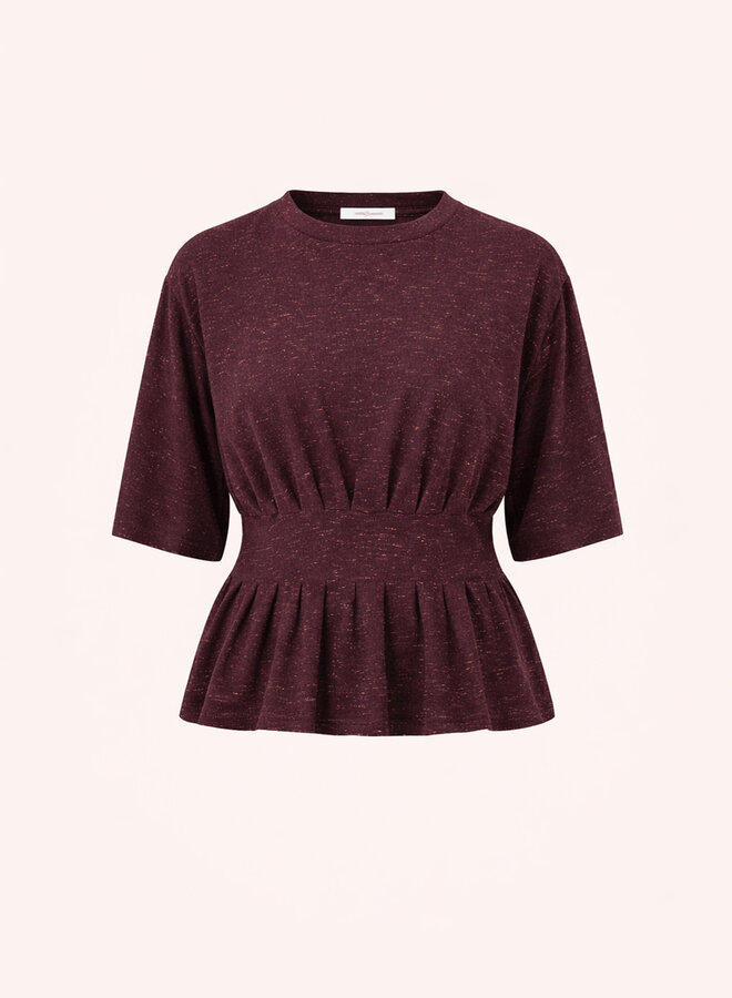 By Bar diva sparkle top burgundy