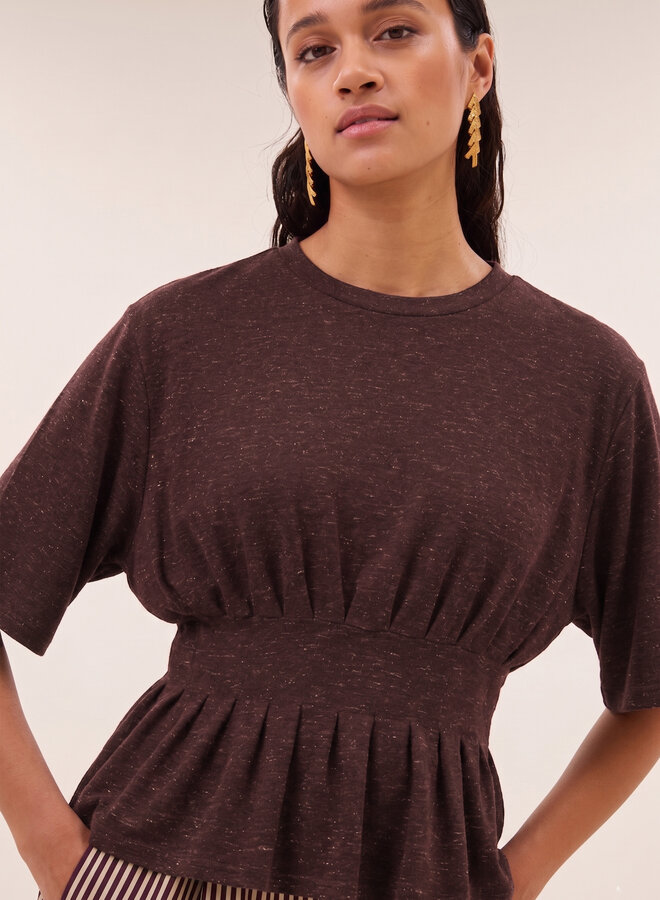 By Bar diva sparkle top burgundy
