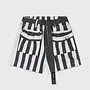 10DAYS utility shorts stripes ecru/blue