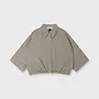 10DAYS wide crinkle jacket fog