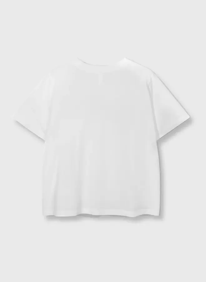 10days petite tee believe white