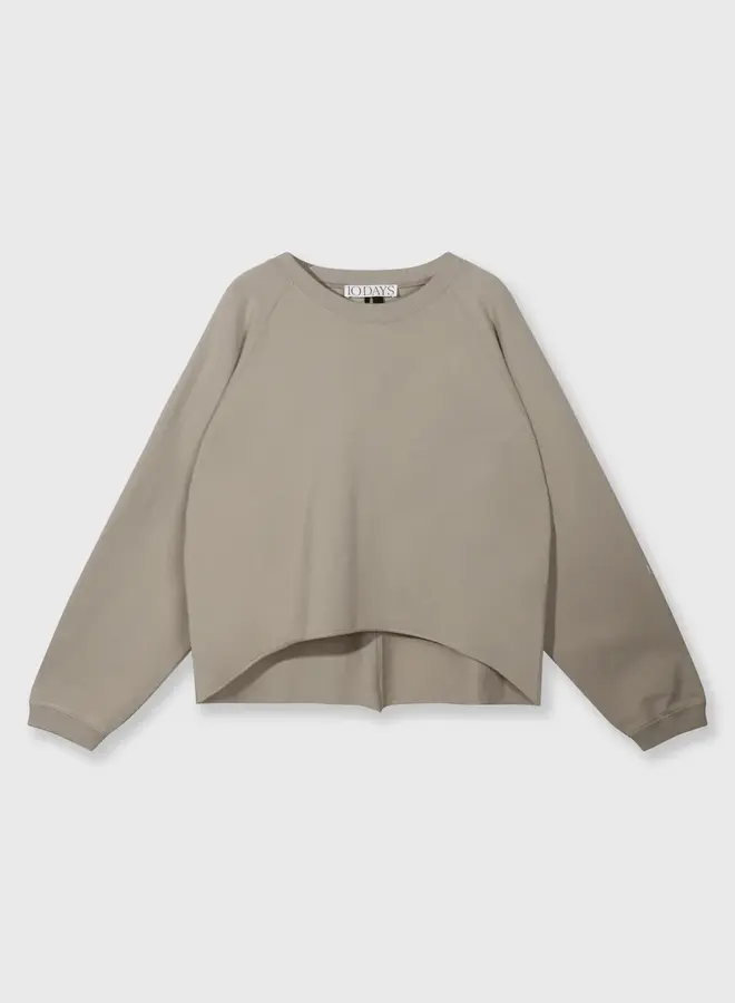 10days silent chique raglan sweater fog