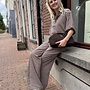 By Bar sunny stripe blouse burgundy