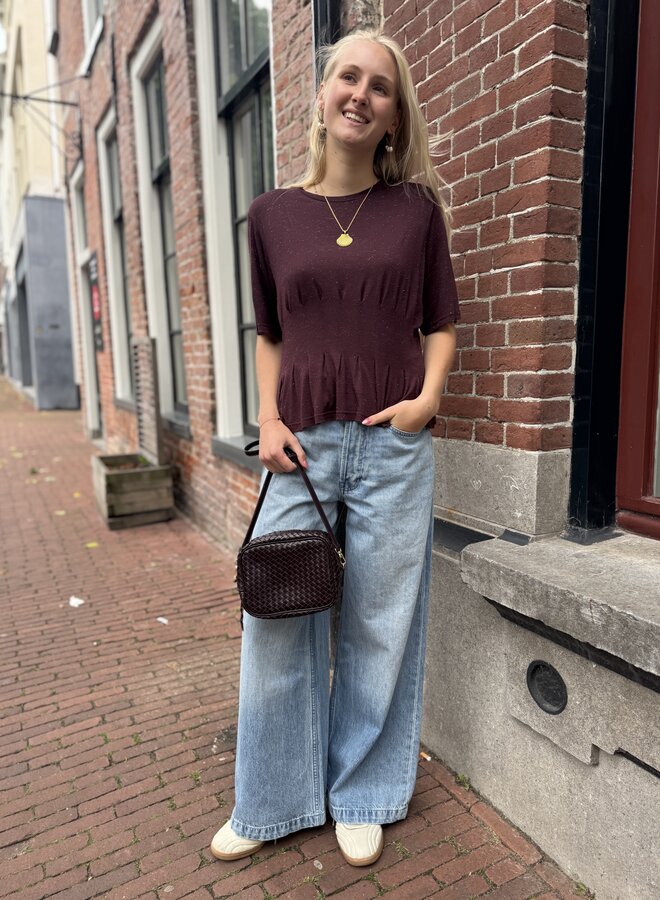 By Bar diva sparkle top burgundy