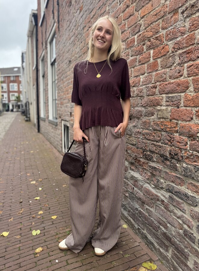 By Bar diva sparkle top burgundy