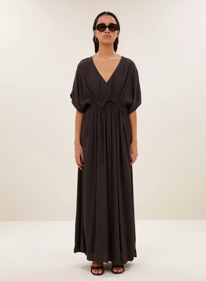 By Bar long dress captain espresso