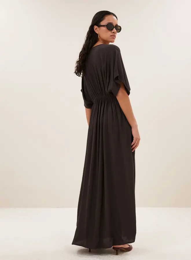 By Bar long dress captain espresso