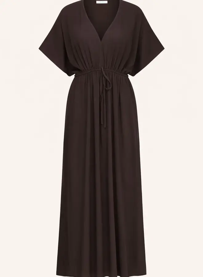 By Bar long dress captain espresso
