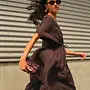 By Bar long dress captain espresso