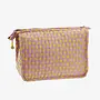 Madam Stoltz quilted cotton washbag 21x8x17 cm