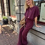 By Bar pre nuki slub top burgundy