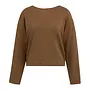 Yaya sweatshirt met geknoopt detail brown
