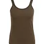 Yaya singlet mesh black/brown
