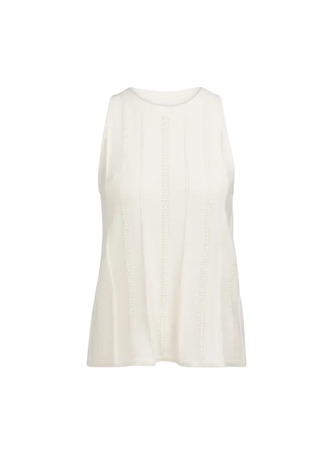 Yaya gebreid singlet beige