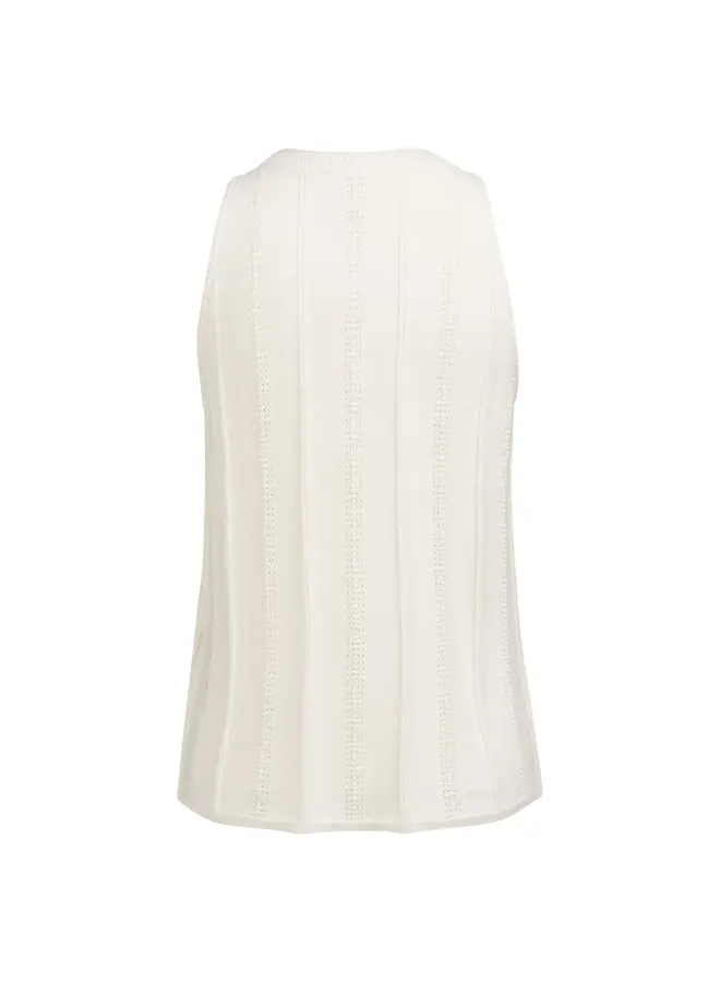 Yaya gebreid singlet beige