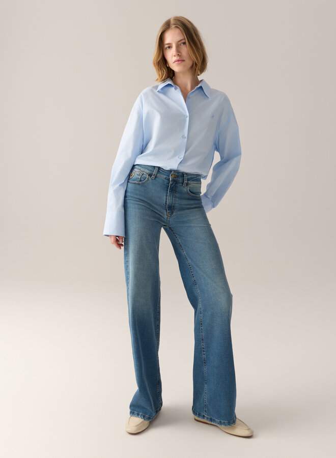 Lois W26 palazzo jeans 2142-8064 stone bleach