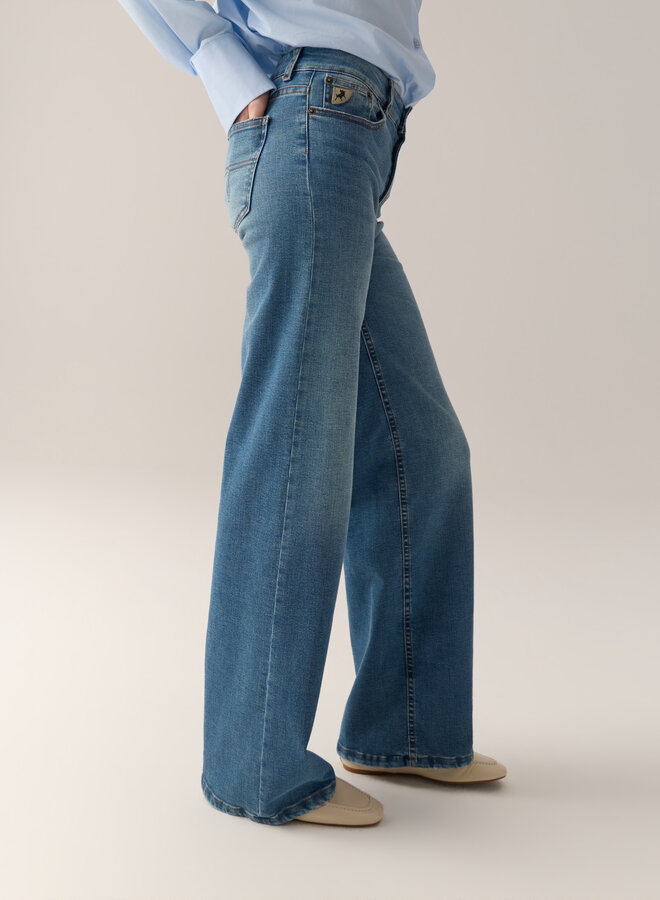 Lois W26 palazzo jeans 2142-8064 stone bleach